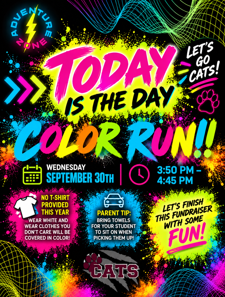 Today is the day for the COLOR RUN!!