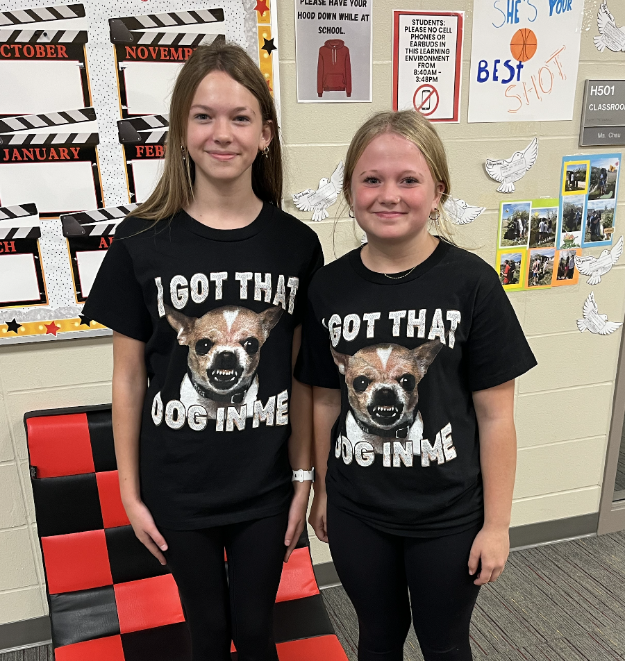 Students and staff are participating in dress up week - so far we have had twin and wacky days!