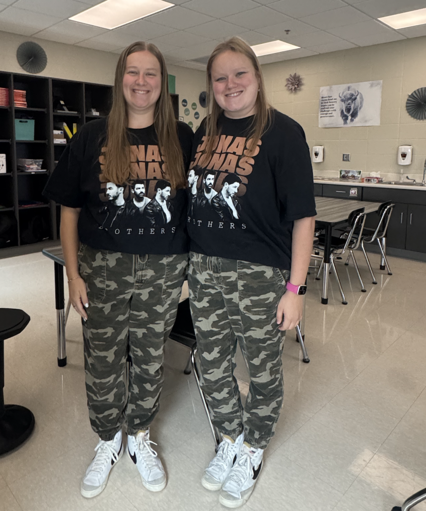 Students and staff are participating in dress up week - so far we have had twin and wacky days!
