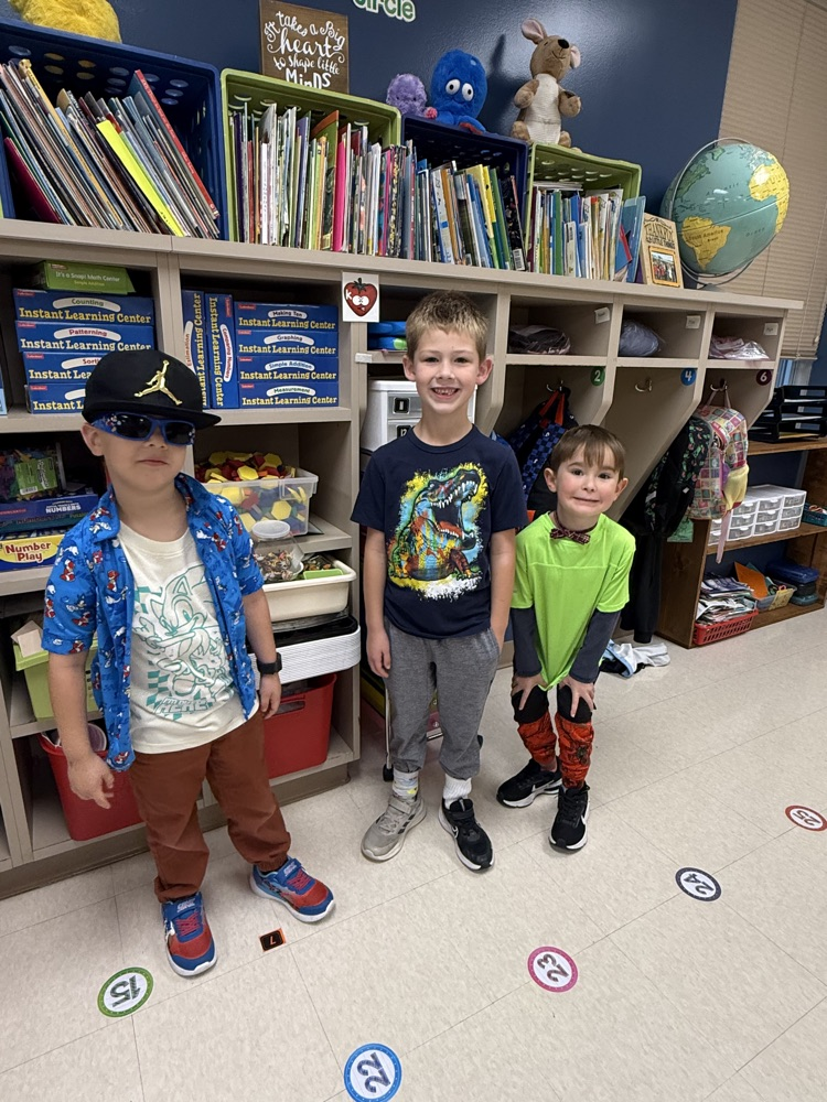 students dressed in crazy clothes 