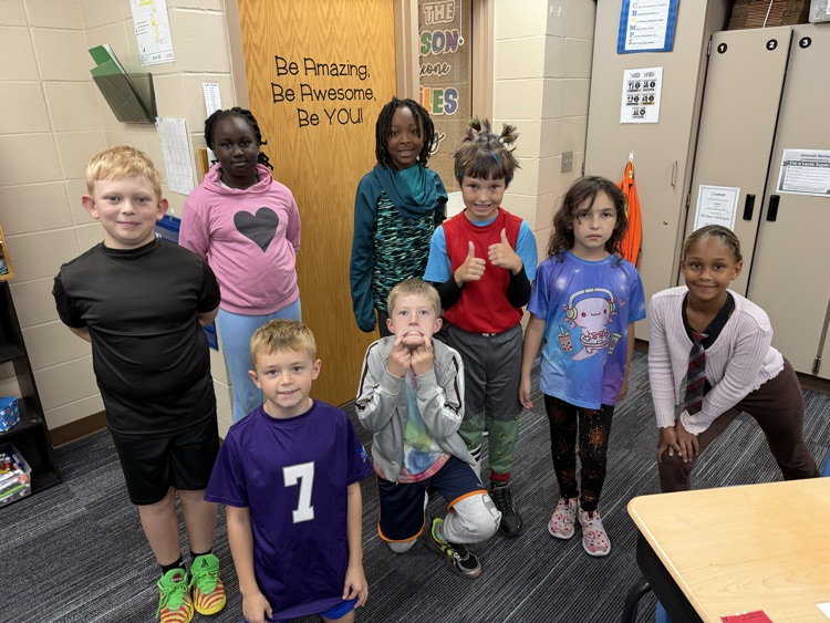 students dressed in crazy clothes 