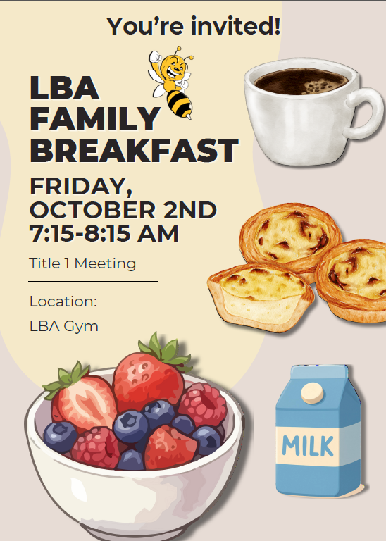 LBA Family Breakfast flyer