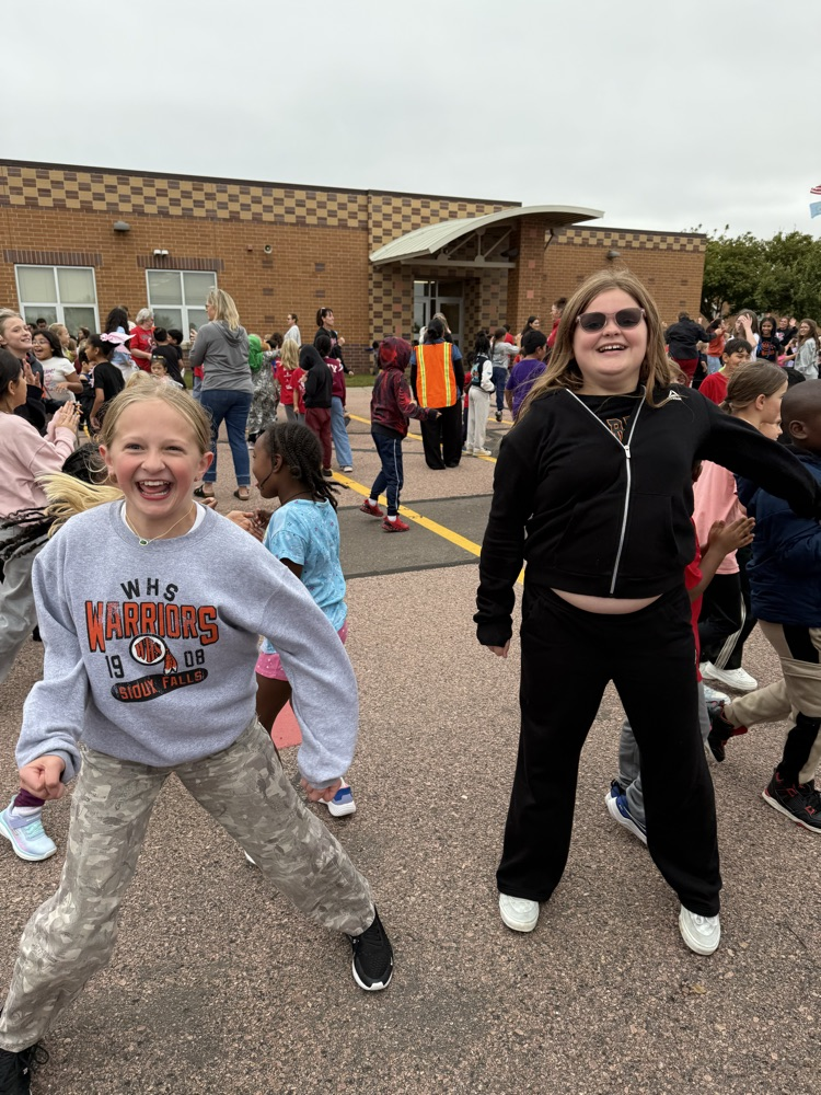 two girls dancing 