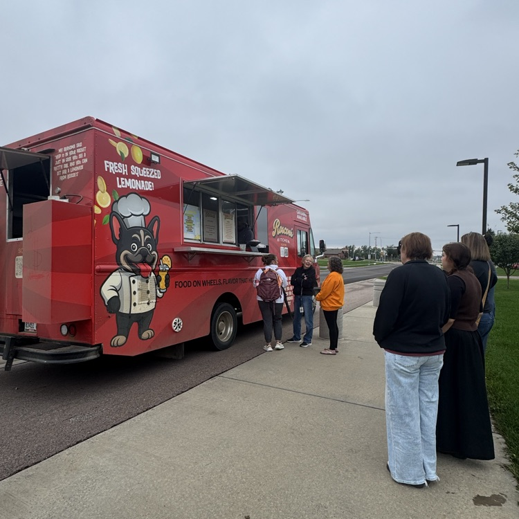 Ben Reifel staff had a visit from a local food truck 
