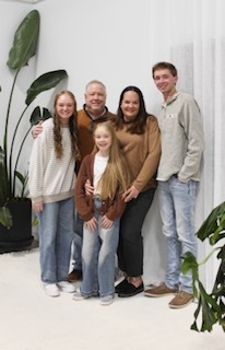 Mrs. Hall and her family.