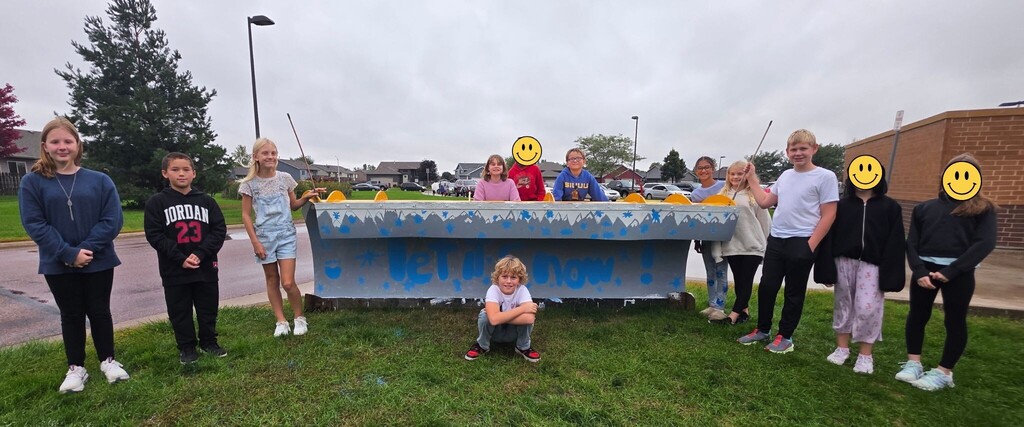Students who painted the plow