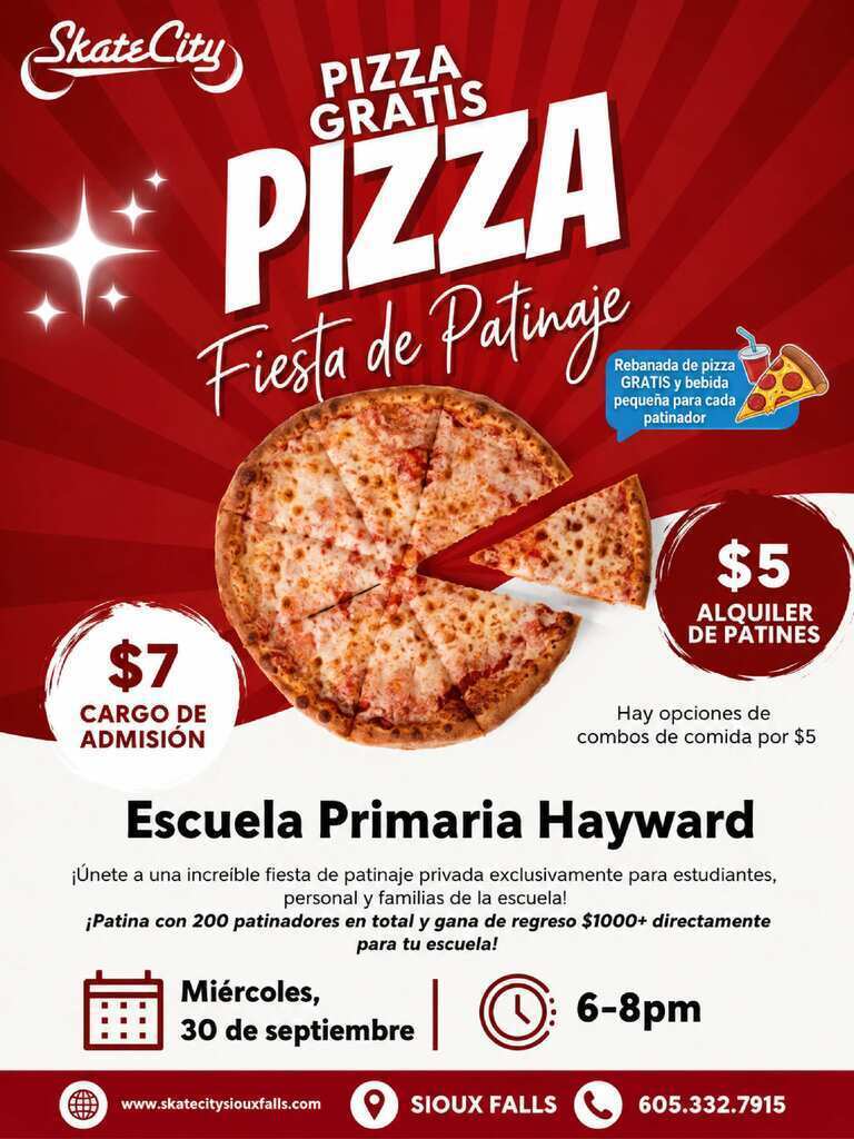 red and white background with a cheese pizza