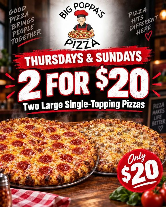 Big Poppa Pizza Deal 