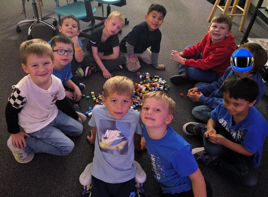 Students working on math skills. 
