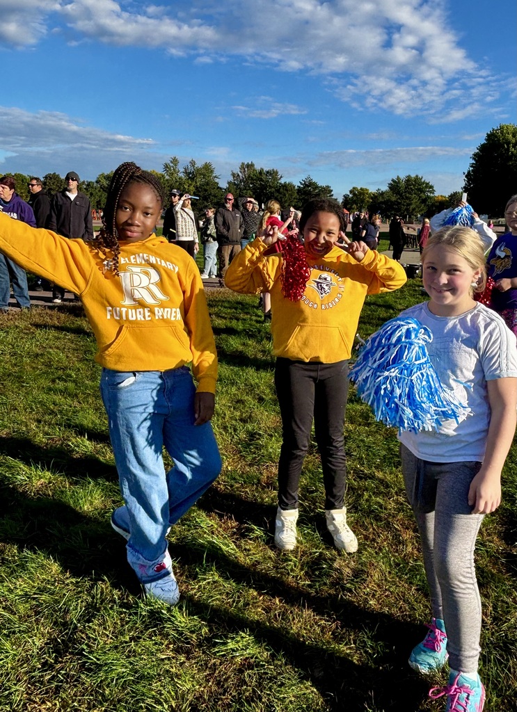 students cheering