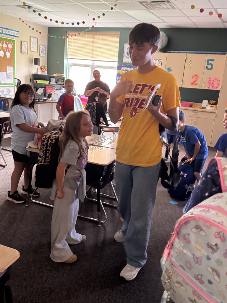 RHS student visits classroom 201