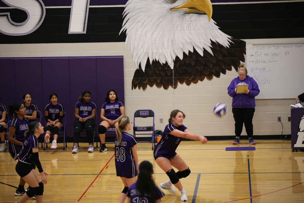 Volleyball game. 