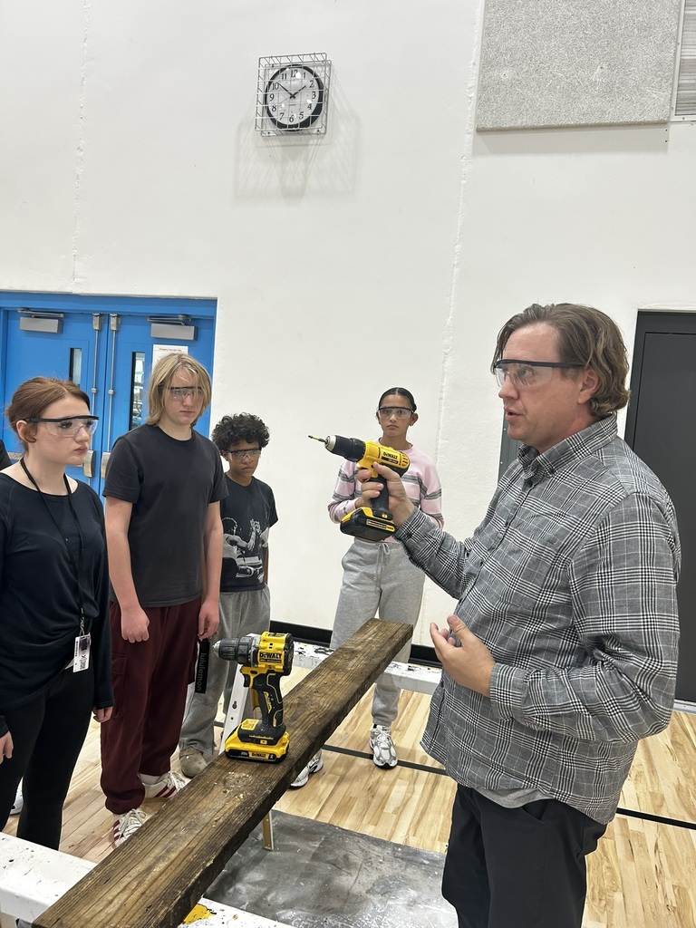 Students learning about fasteners. 