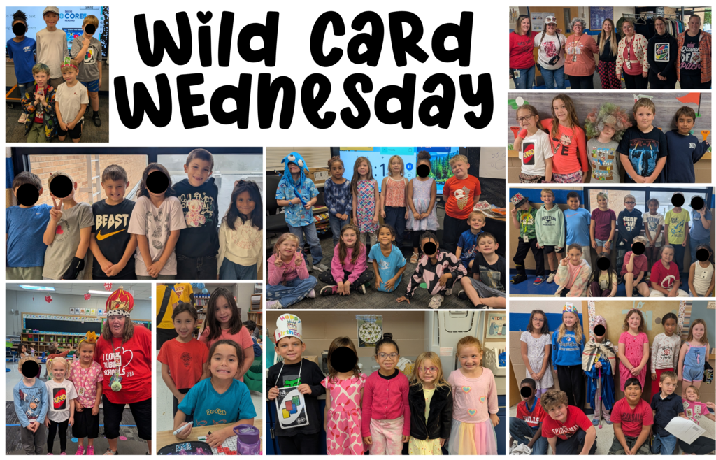 Photos of students dressed up for Wild Card Wednesday!!
