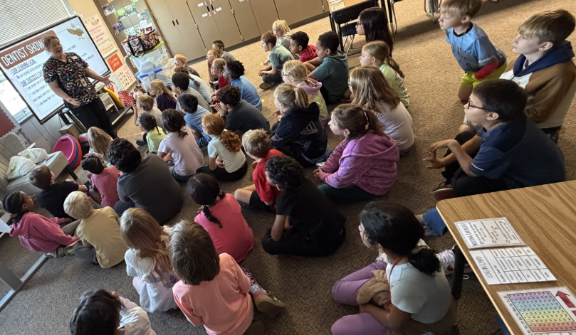 Delta Dental came to teach our SBA Eagles proper dental hygiene. Mrs. Jill is teaching our 2nd grade classrooms.