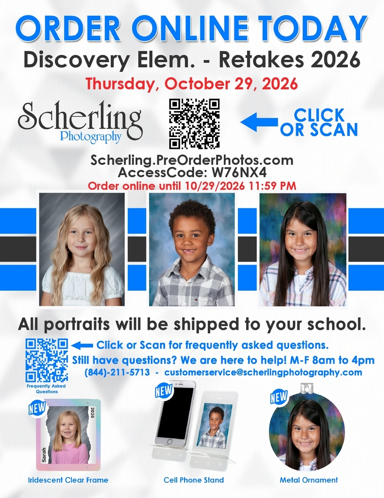 School picture retake and order information.