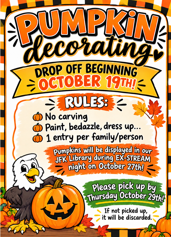 Pumpkin Decorating Contest October 19th-27th
