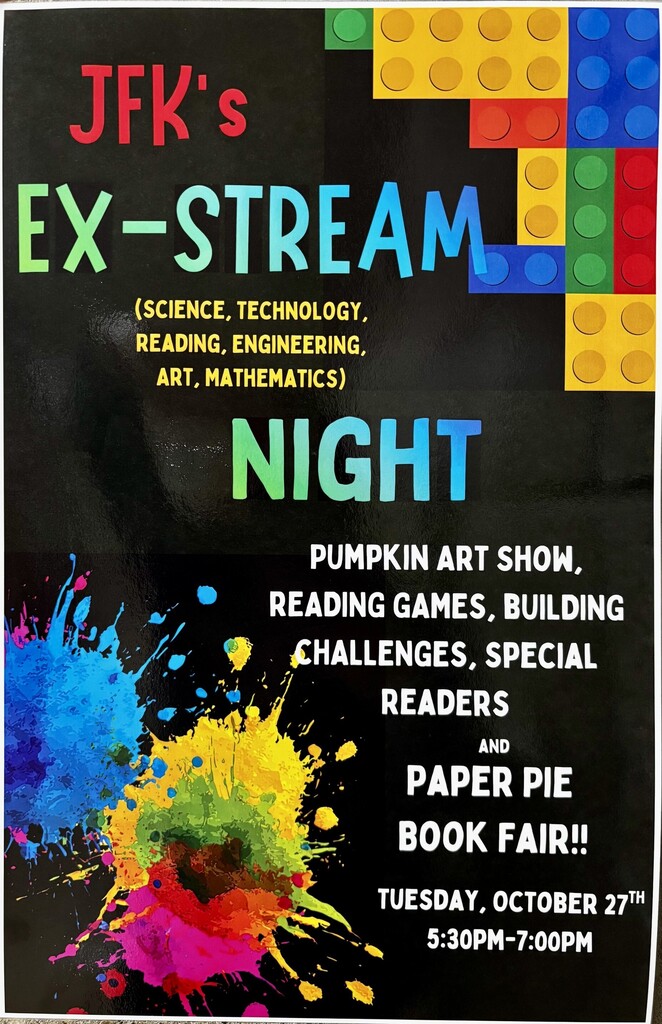 JFK Ex-Stream Night on Tuesday, October 27th