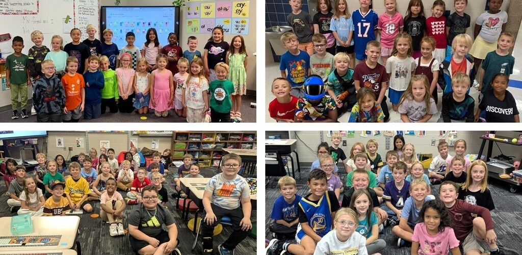 Classroom of students dressed up in something that is true to them or defines them. 