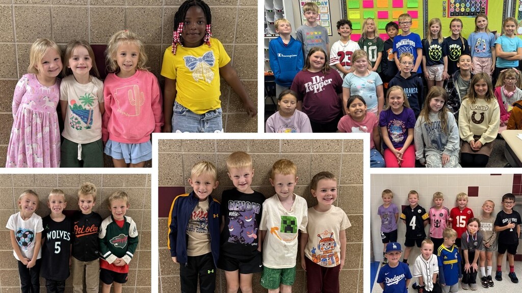 Classroom of students dressed up in something that is true to them or defines them. 