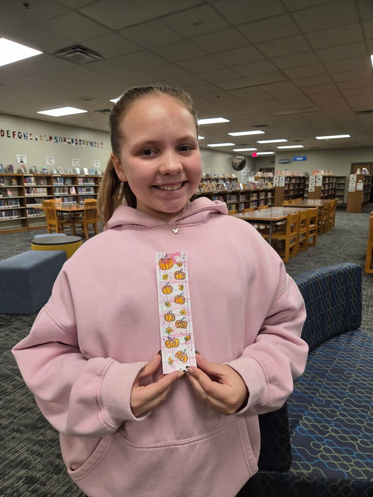 Fall Library Bookmark Winner