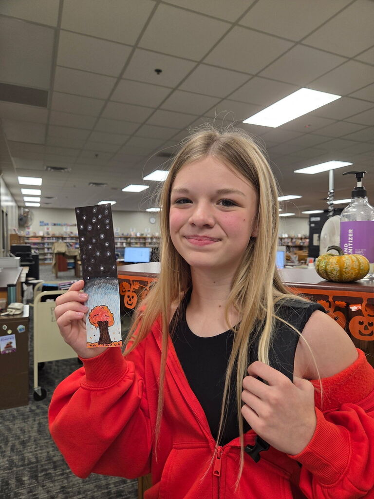 Fall Library Bookmark Winner