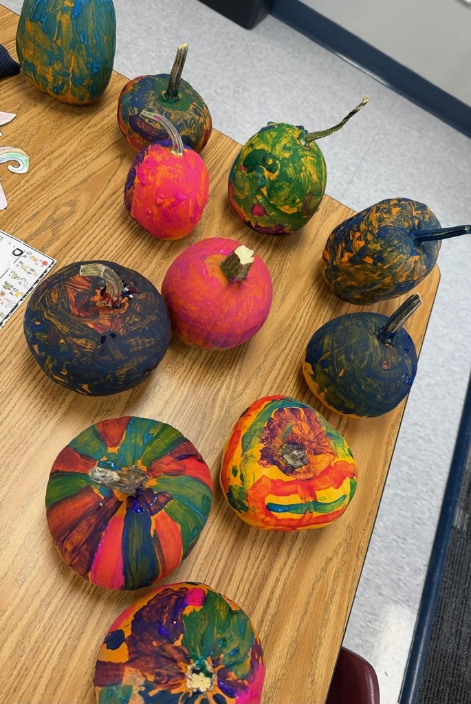 Painted pumpkins