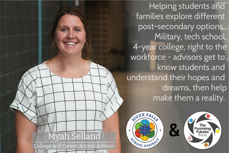 Portrait of an advisor with a quote about the program