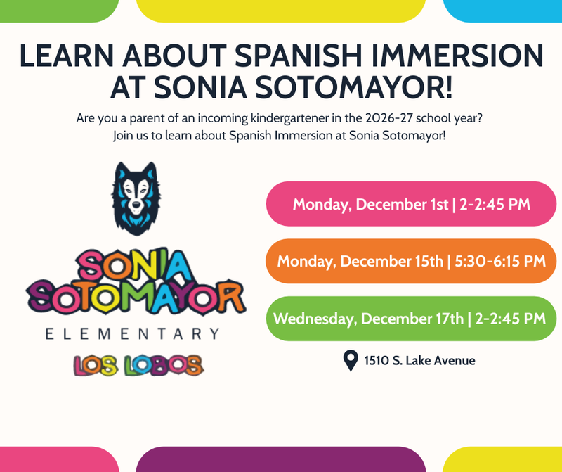 Spanish Immersion at Sonia Sotomayor