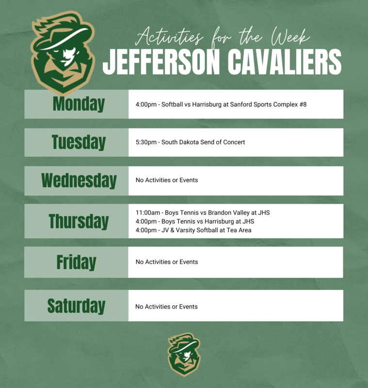 Activities for the Week List of Activities