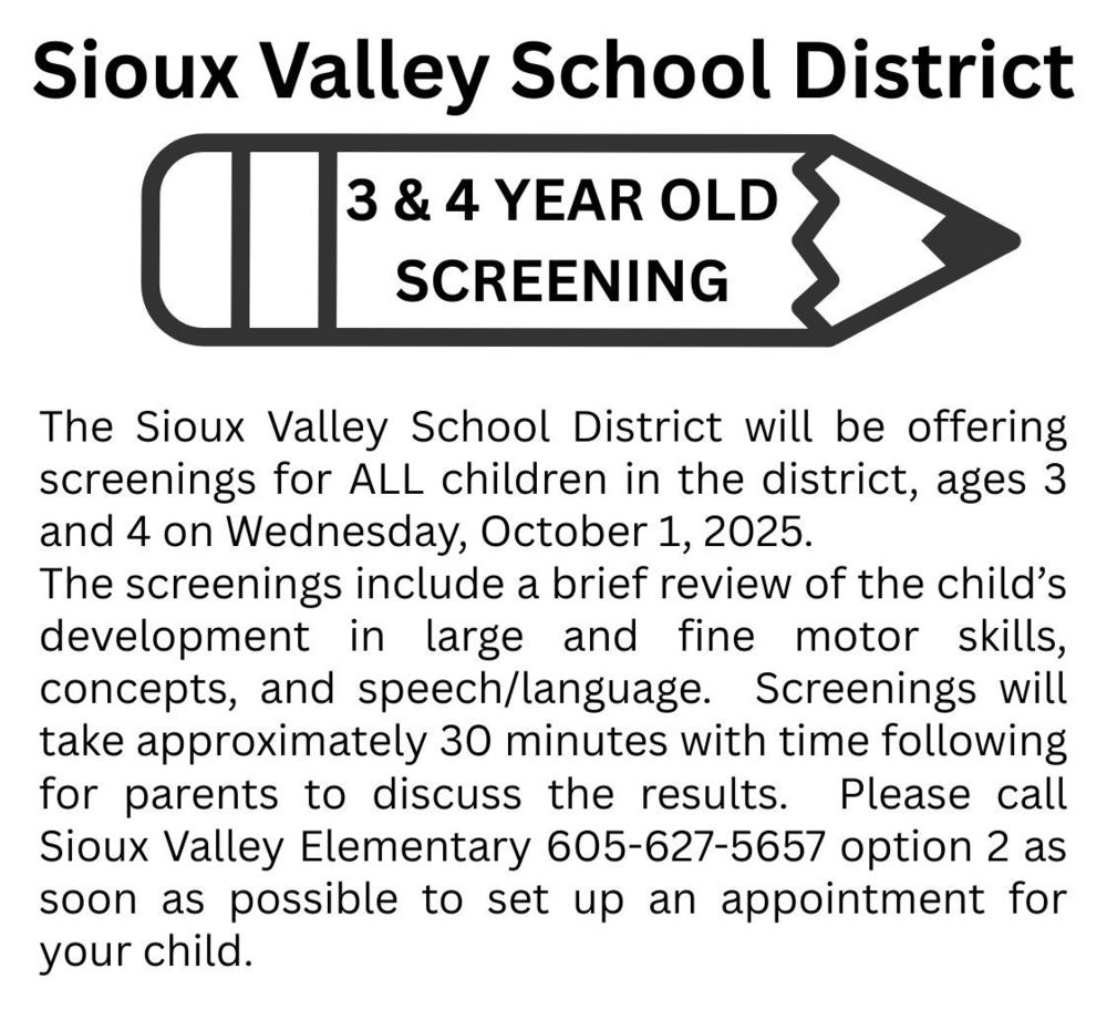 3/4 yr old screening