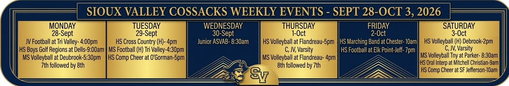 Cossack Weekly- Sept 28