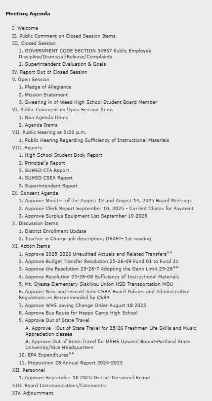 9.10.25 Board Meeting Agenda