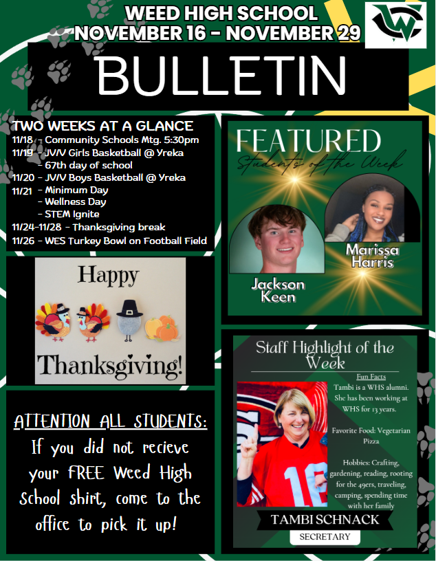 Weekly Bulletin