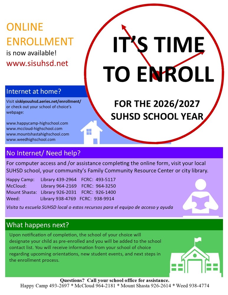 Online Enrollment 2026-2027