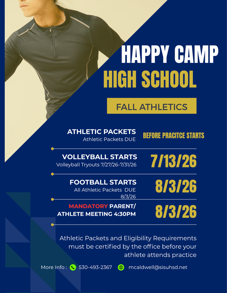 HCHS Athletic flier