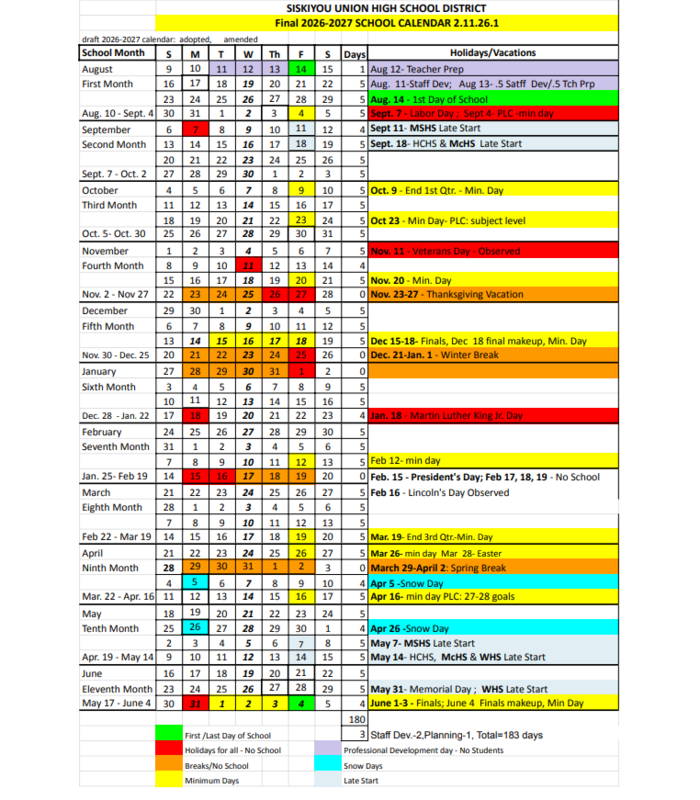 26-27 School Calendar 