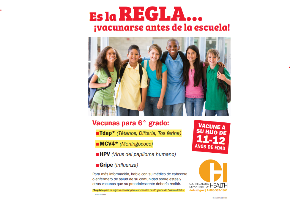 6th Grade Immunizations