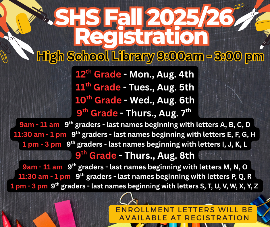 2025/26 SHS Registration