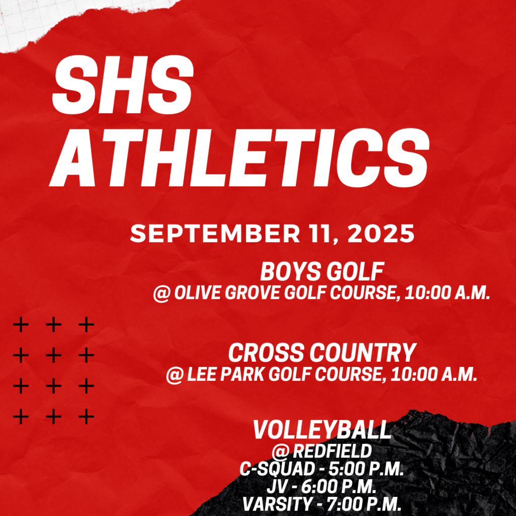 Good luck to our SHS student-athletes!