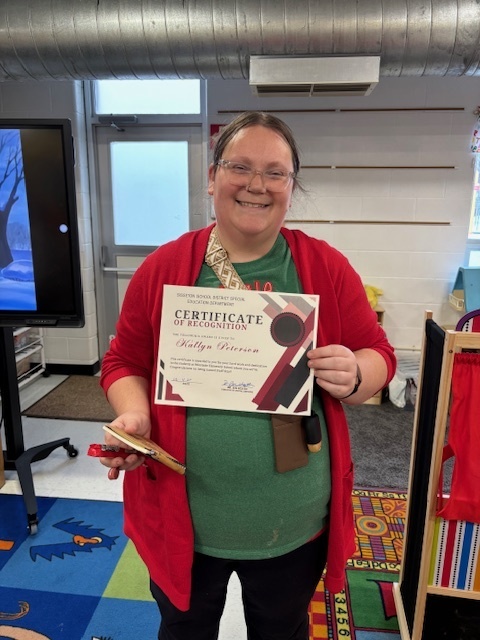 The Sisseton Special Education Department is recognizing staff who go above and beyond for the students they serve. Congratulations to our Staff Star, Kallyn Peterson. Kallyn is a  paraprofessional and serves students at Westside Elementary.  We are so grateful for all of her positive demeanor, hard work, and dedication to students, staff, and families.