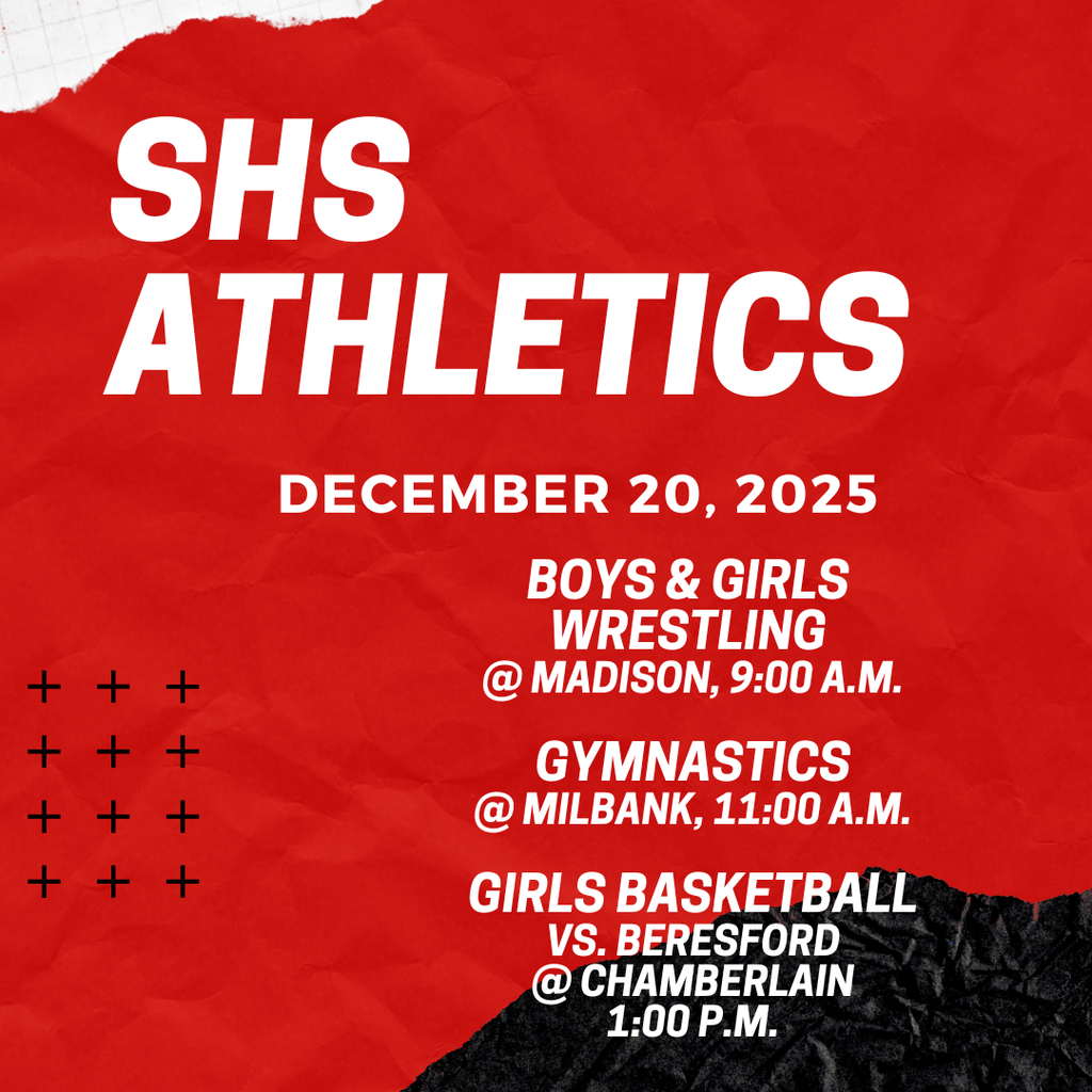 Good luck to our SHS student-athletes!