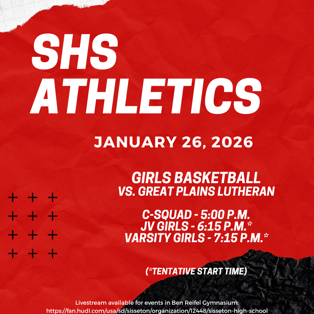 Good luck to our SHS student-athletes!
