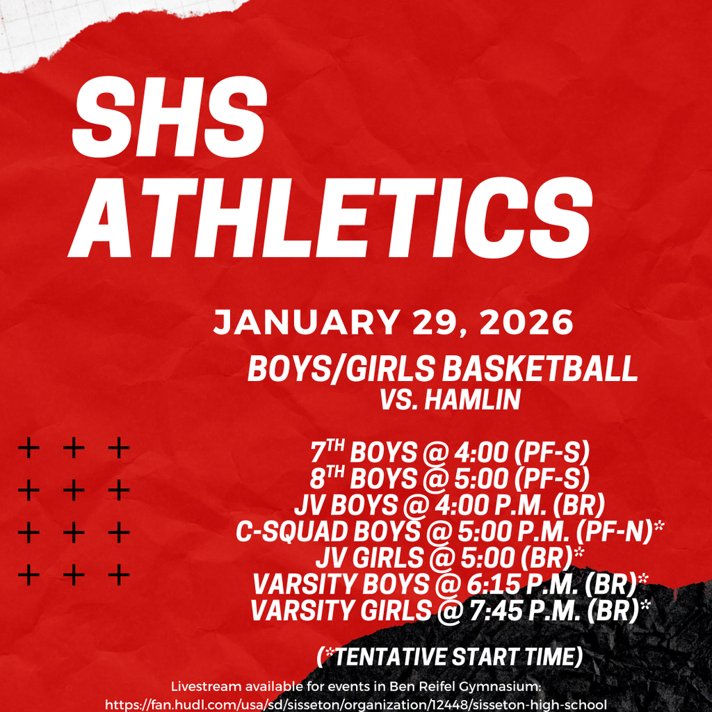 Good luck to our SHS student-athletes!