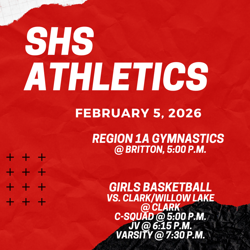 Good luck to our SHS student-athletes!