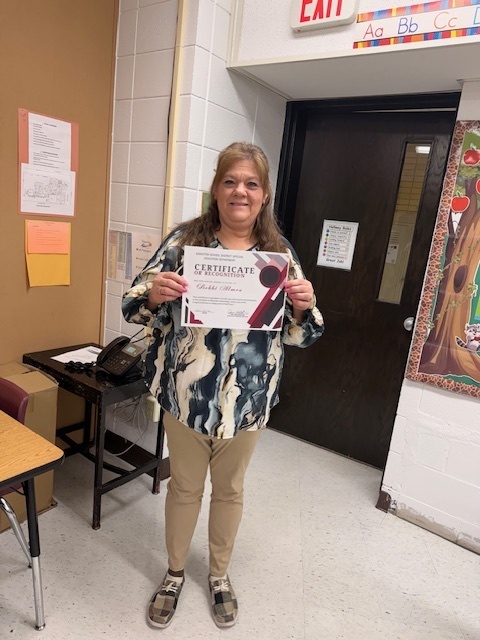 The Sisseton Special Education Department is recognizing staff who go above and beyond for the students they serve. Congratulations to our Staff Star, Bobbi Almos. Ms. Almos is a paraprofessional at Westside Elementary.  She makes a positive difference in the students' lives through her kindness and personality. 