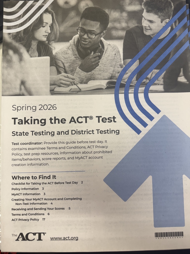 Taking the ACT Test Booklet