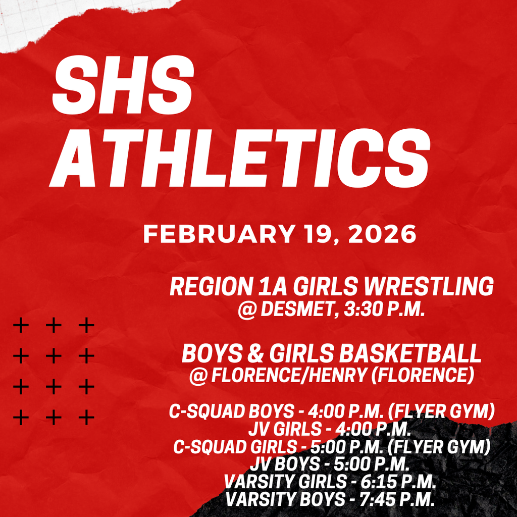 Good luck to our SHS student-athletes!