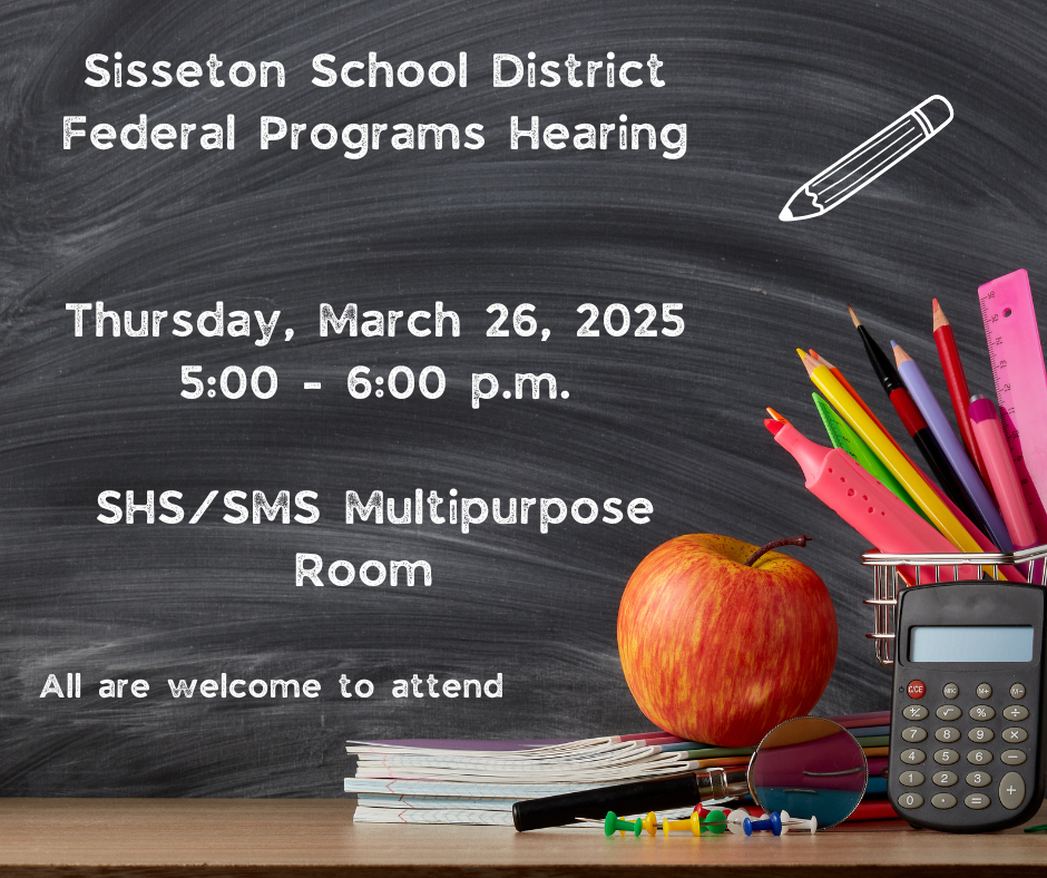 The Title VI /Federal Programs / IPP Public Hearing will be held on Thursday, March 26, 2026, at 5:00 p.m. in the HS/MS Multipurpose Room. The public is invited to attend.