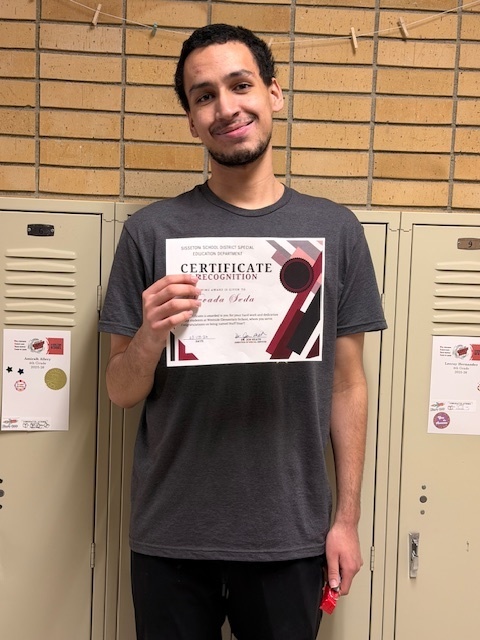 The Sisseton Special Education Department is recognizing staff who go above and beyond for the students they serve. Congratulations to our Staff Star, Nevada Seda.  Mr. Seda is a pure  gift to our students and school. He knows where to step in and who to support. Outstanding job, Nevada!  Thanks for all that you do at Westside!!